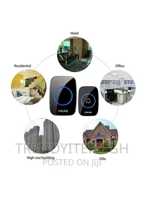 300m Range 36 Chimes Waterproof Cordless Wireless Doorbell