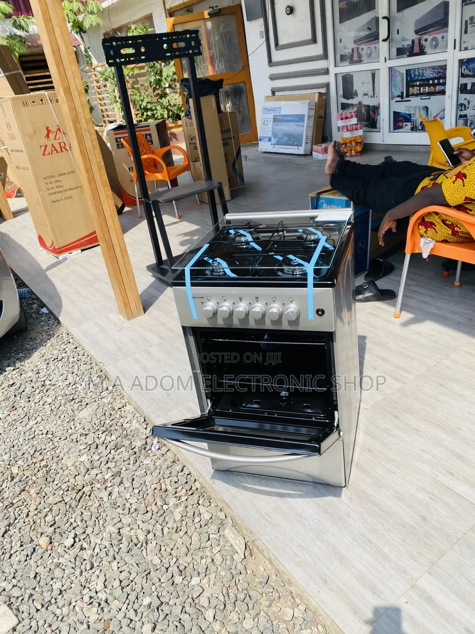Purchase Affordable Volcano 50x50 4 Gas +Oven With Glass Lid