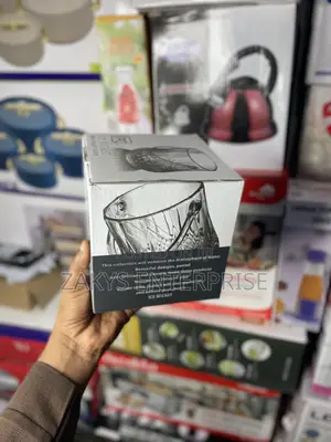 Glass Ice Bucket With Tong