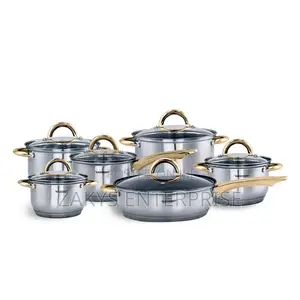 High Quality Kaiserhoff Stainless Steel 12pcs Cookware
