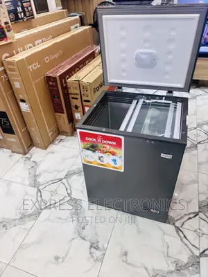 144L Chest Freezer Single Door Zara 200cf Grey Color