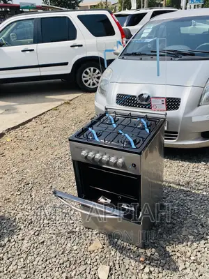 Reliable Volcano 50x50 4 Gas Burner With Oven + Glass Lid.