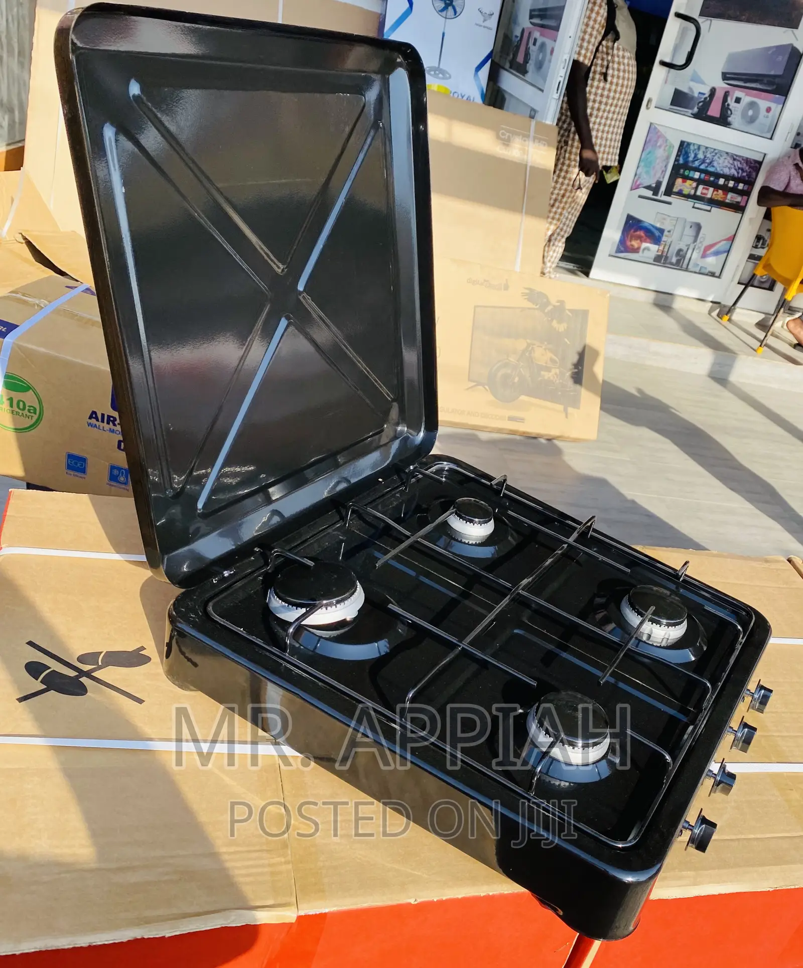 Purchase Quality Yecul 4 Burner Table Top(Black).