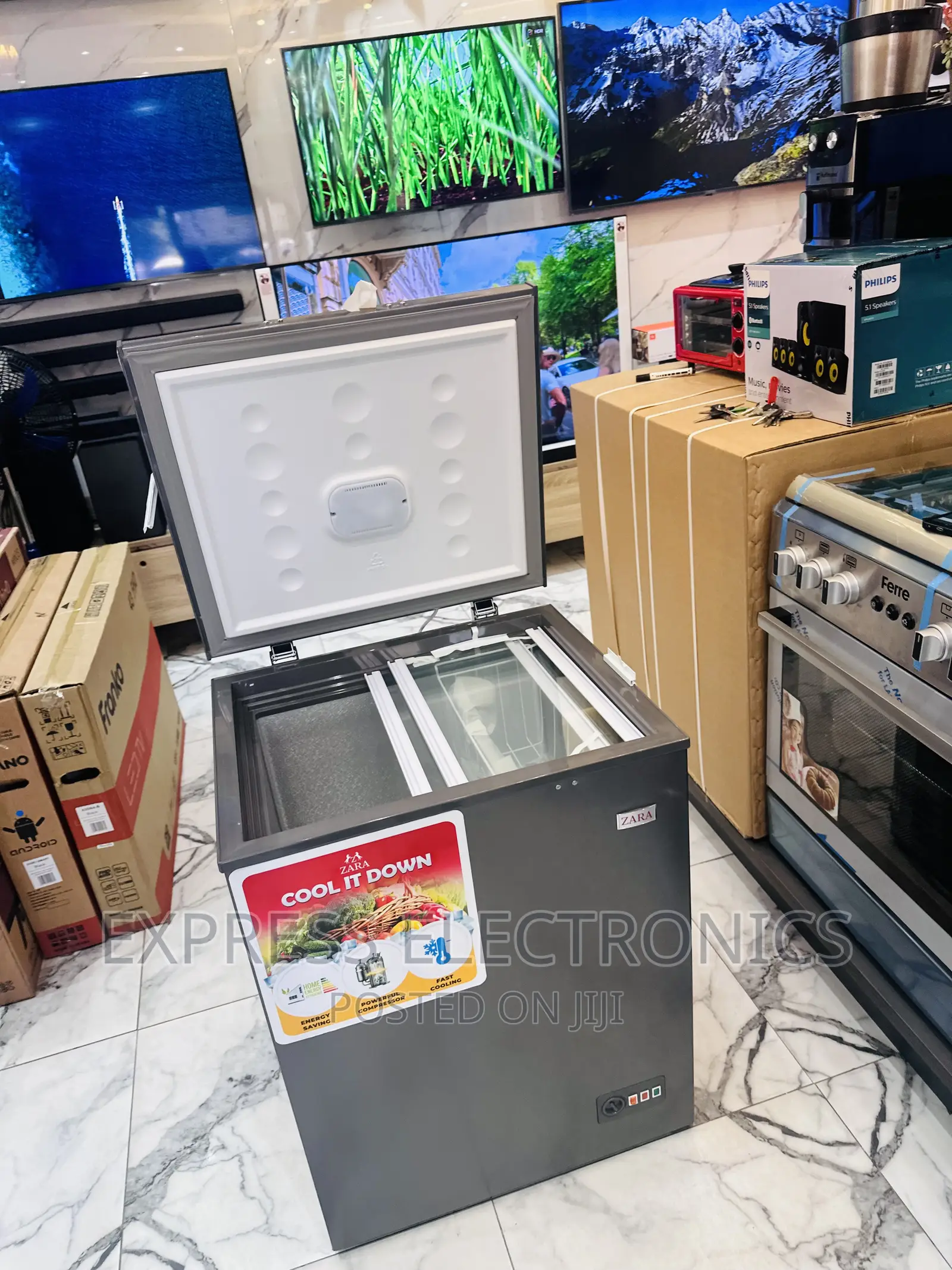 Zara 144L Chest Freezer Single Door With Sliding Glass Door