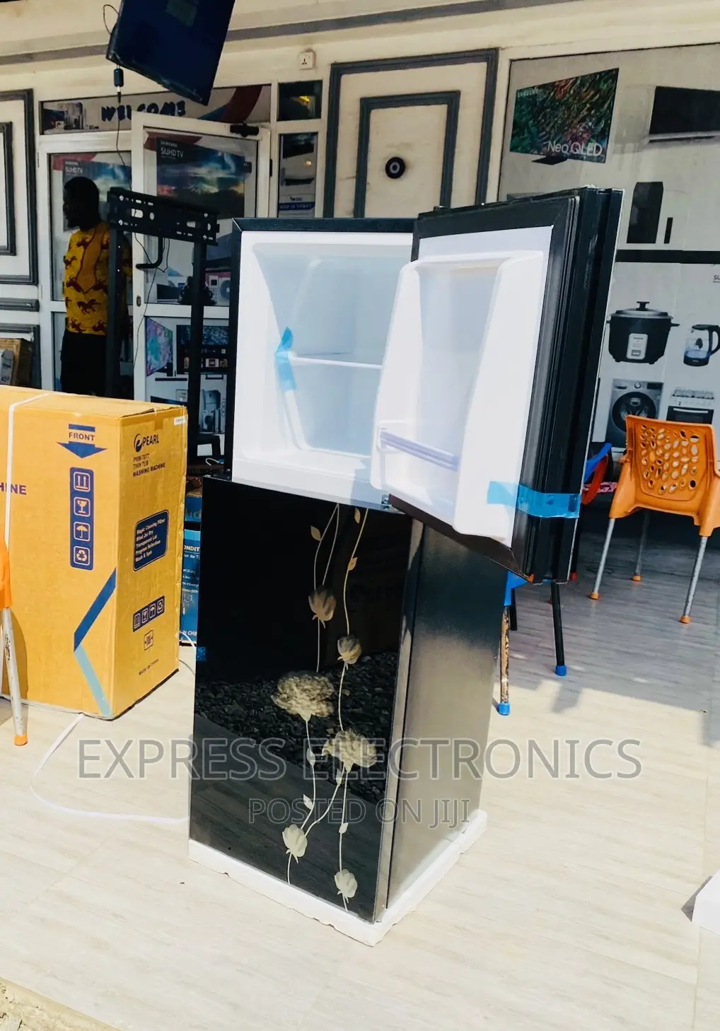 Pf-217t-2b Better Deal I. Double Door Fridge Paerl