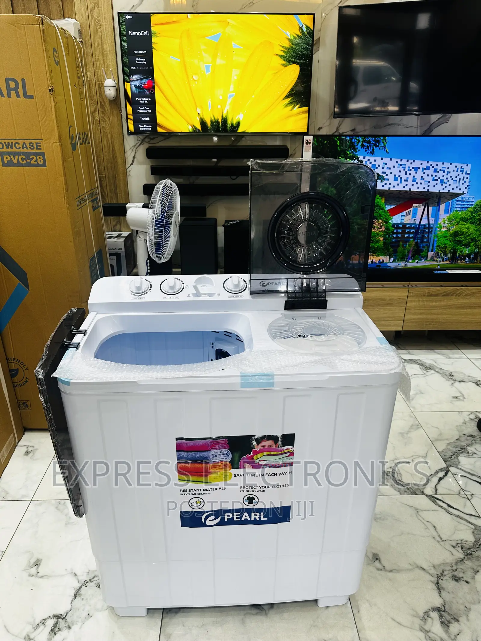 Anti Rust Washing Machine Pearl 12kg Topload Twintub .