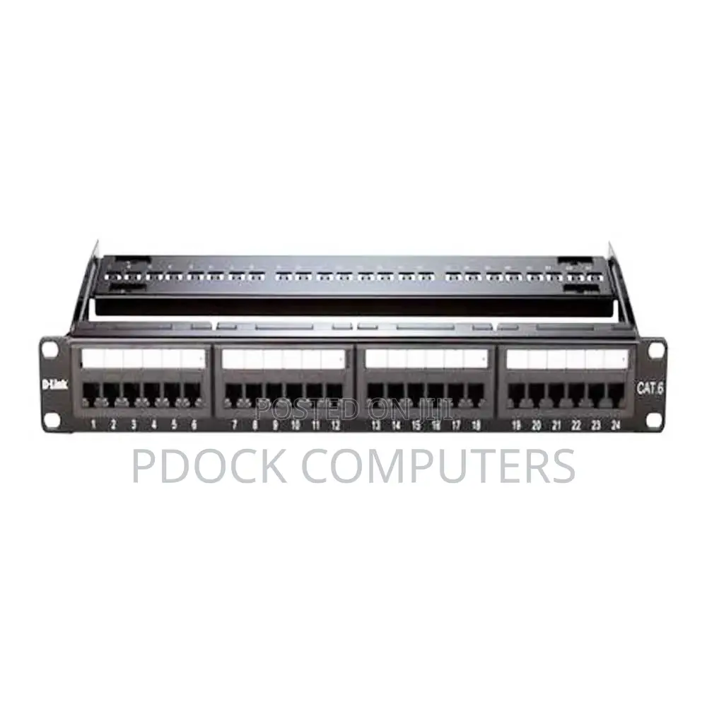 DLINK CAT6 24 Port Full Loaded Patch Panel