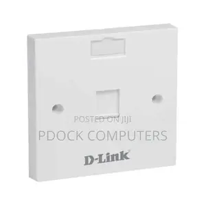 D-Link Single Port Faceplate With CAT6 RJ45 Keystone Jack