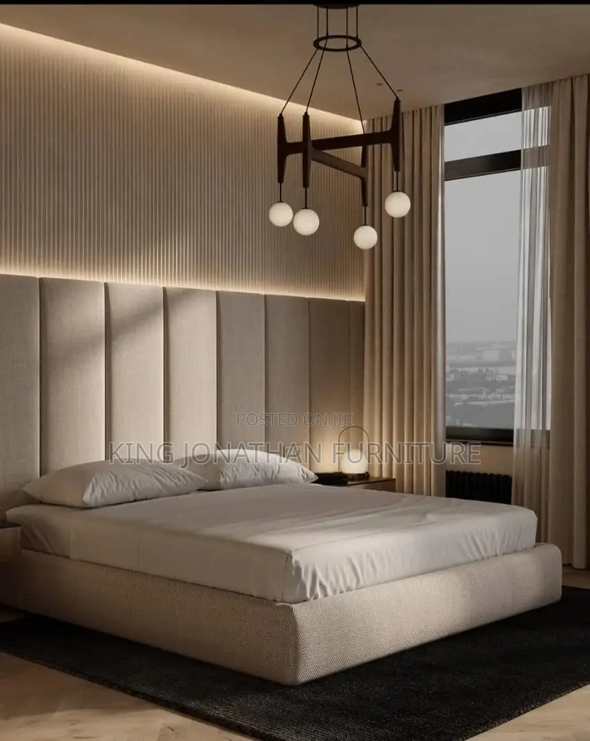 Classic King Size Bed and Mattress in Cool Shape