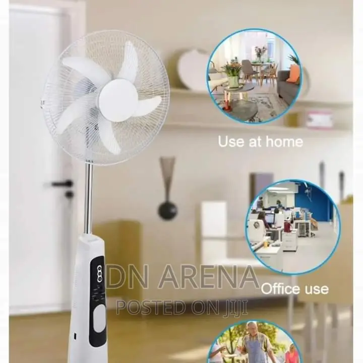 Solar / Electric Powered Rechargeable Fan With Solar Panel