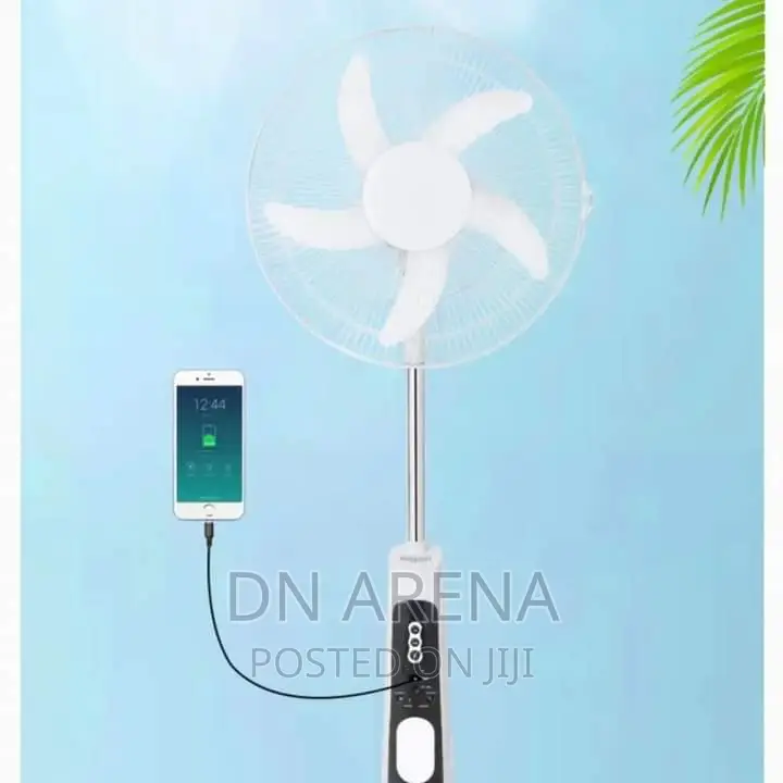 Solar / Electric Powered Rechargeable Fan With Solar Panel