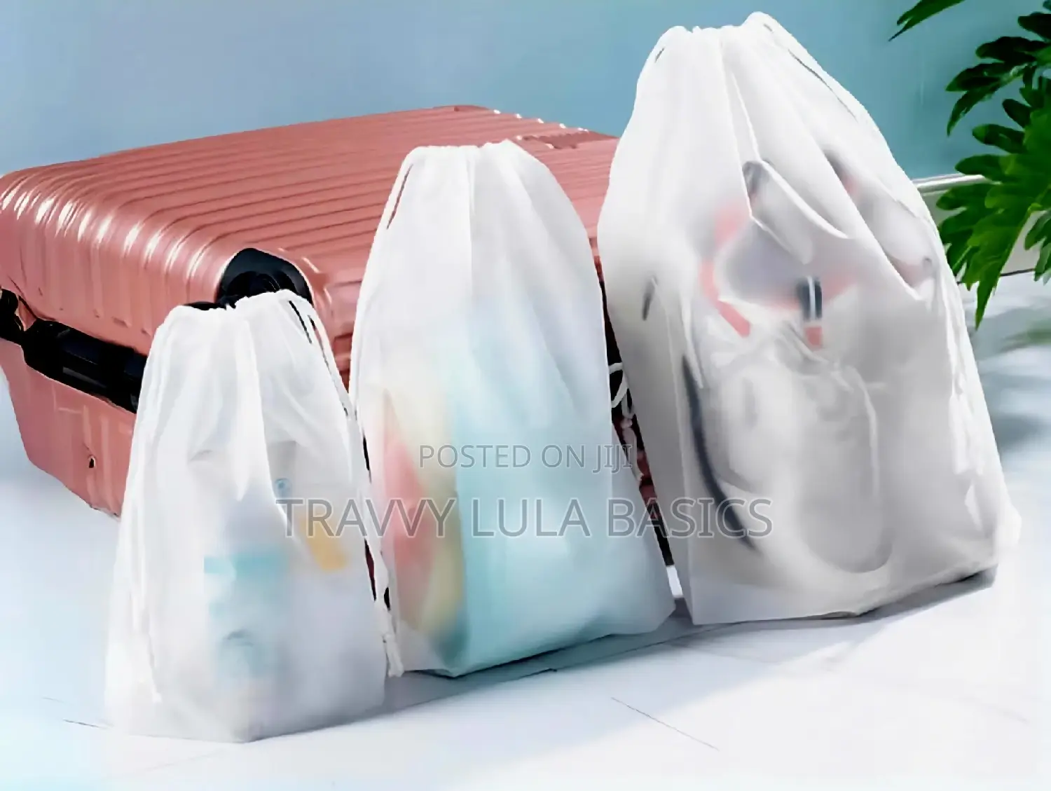 New Frosted Drawstring Pouch
