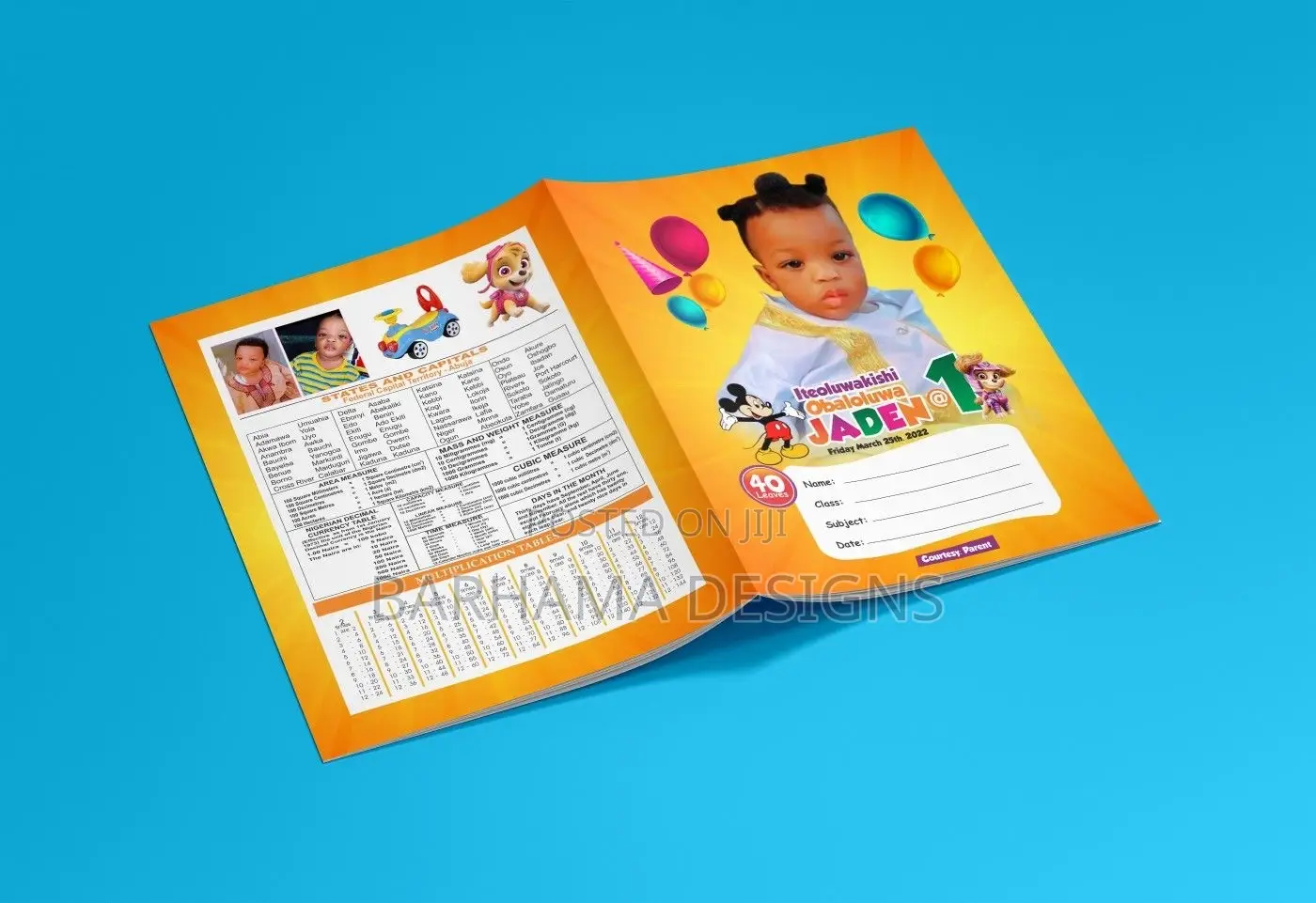 Customized Exercise Books