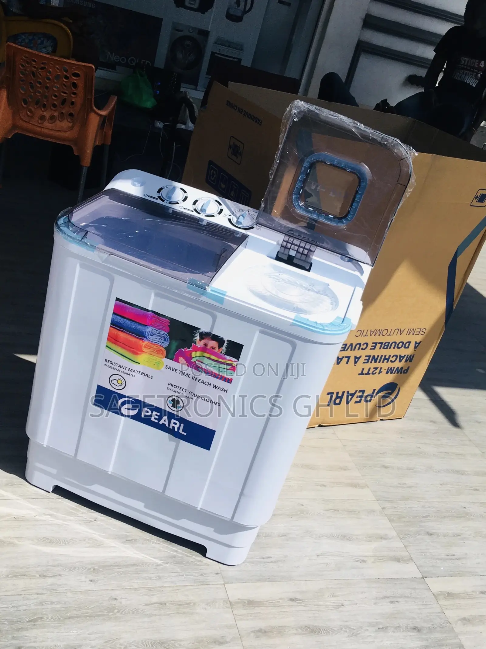 Washingmachine Pearl 7kg Electric Semiautomatic Topload