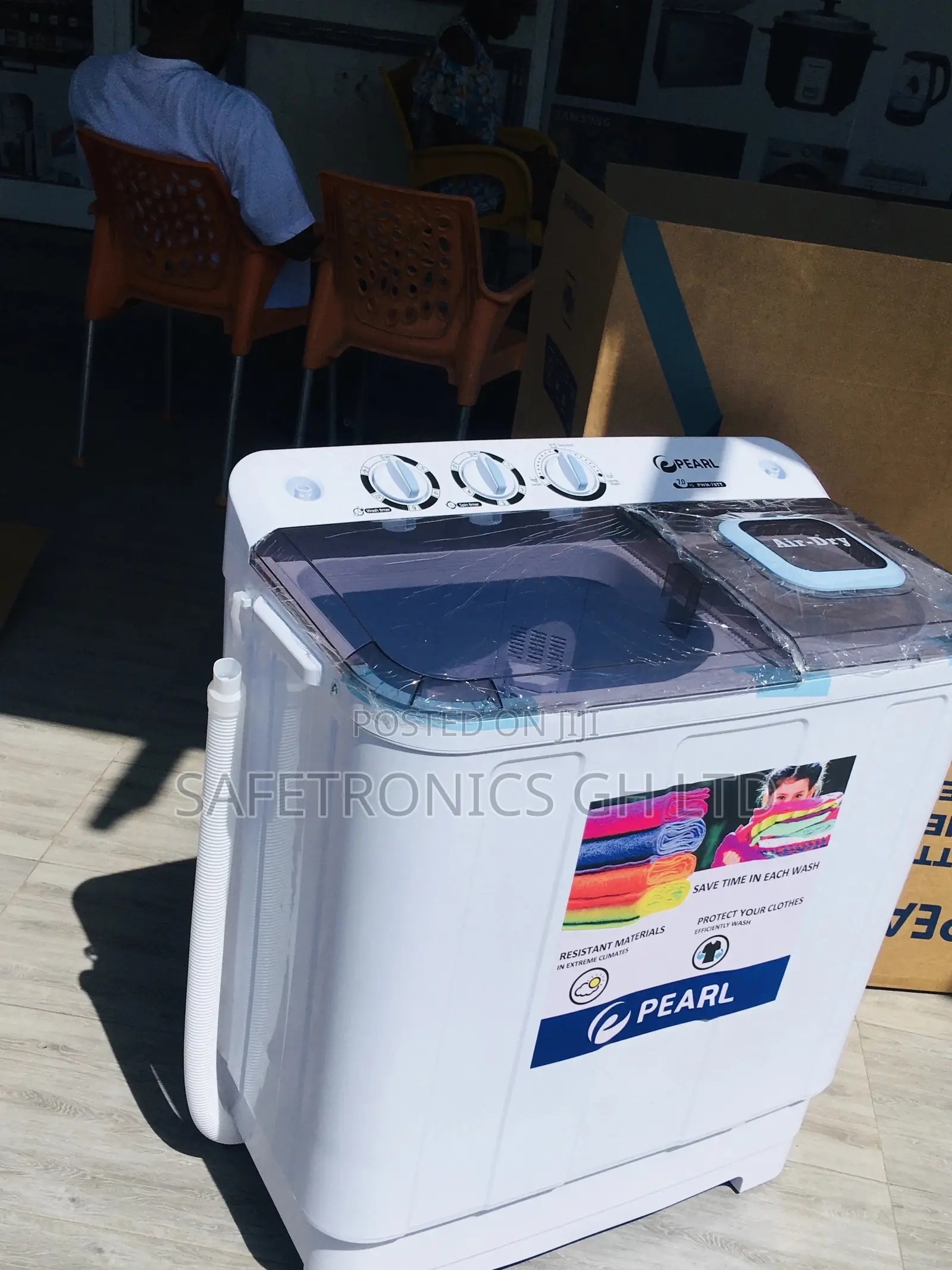 Semiautomatic Pearl Topload Reliable Washingmachine 7kg