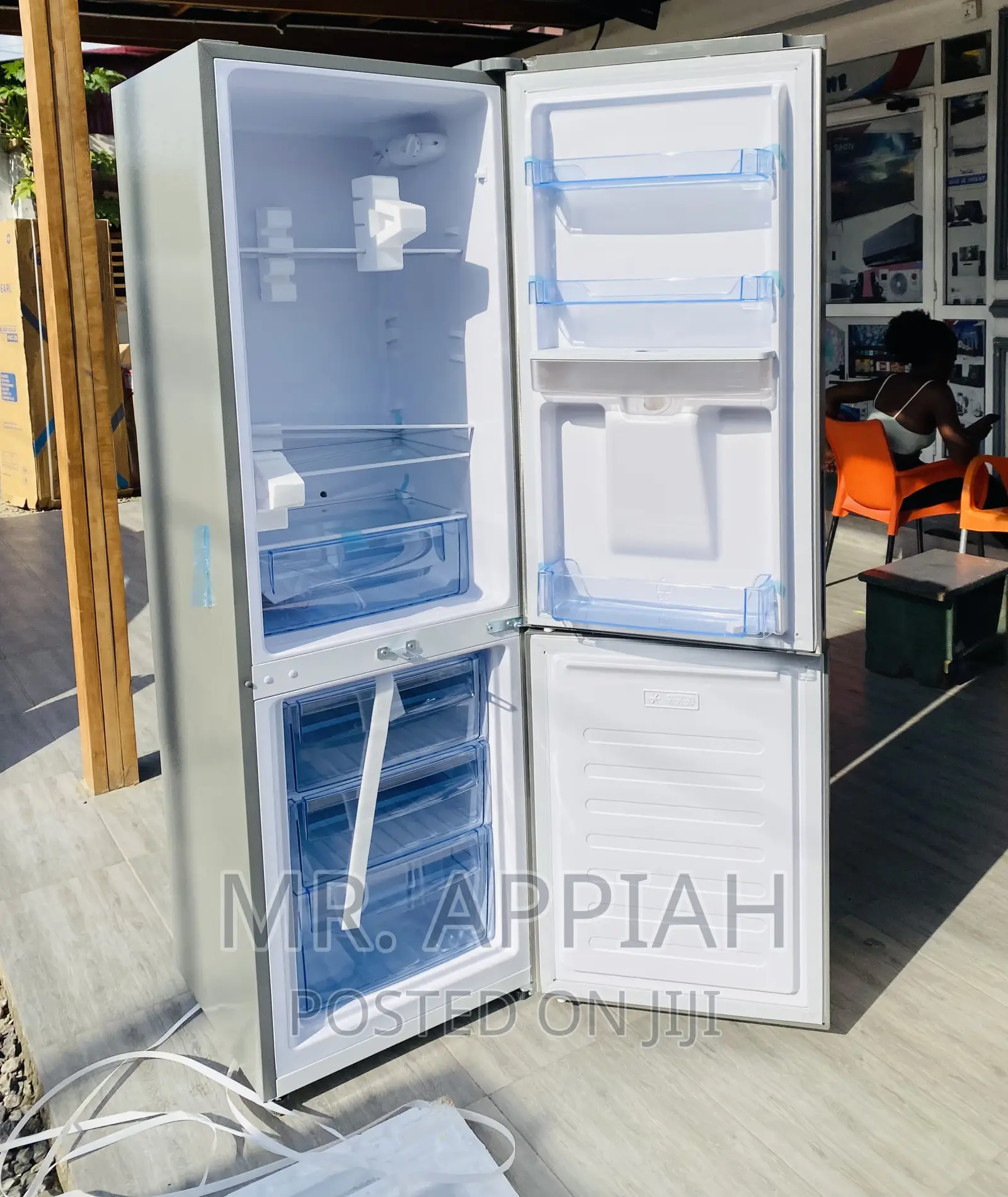 Shop Original Pearl Pf-330bwd 2door Electric Fridge(Silver)