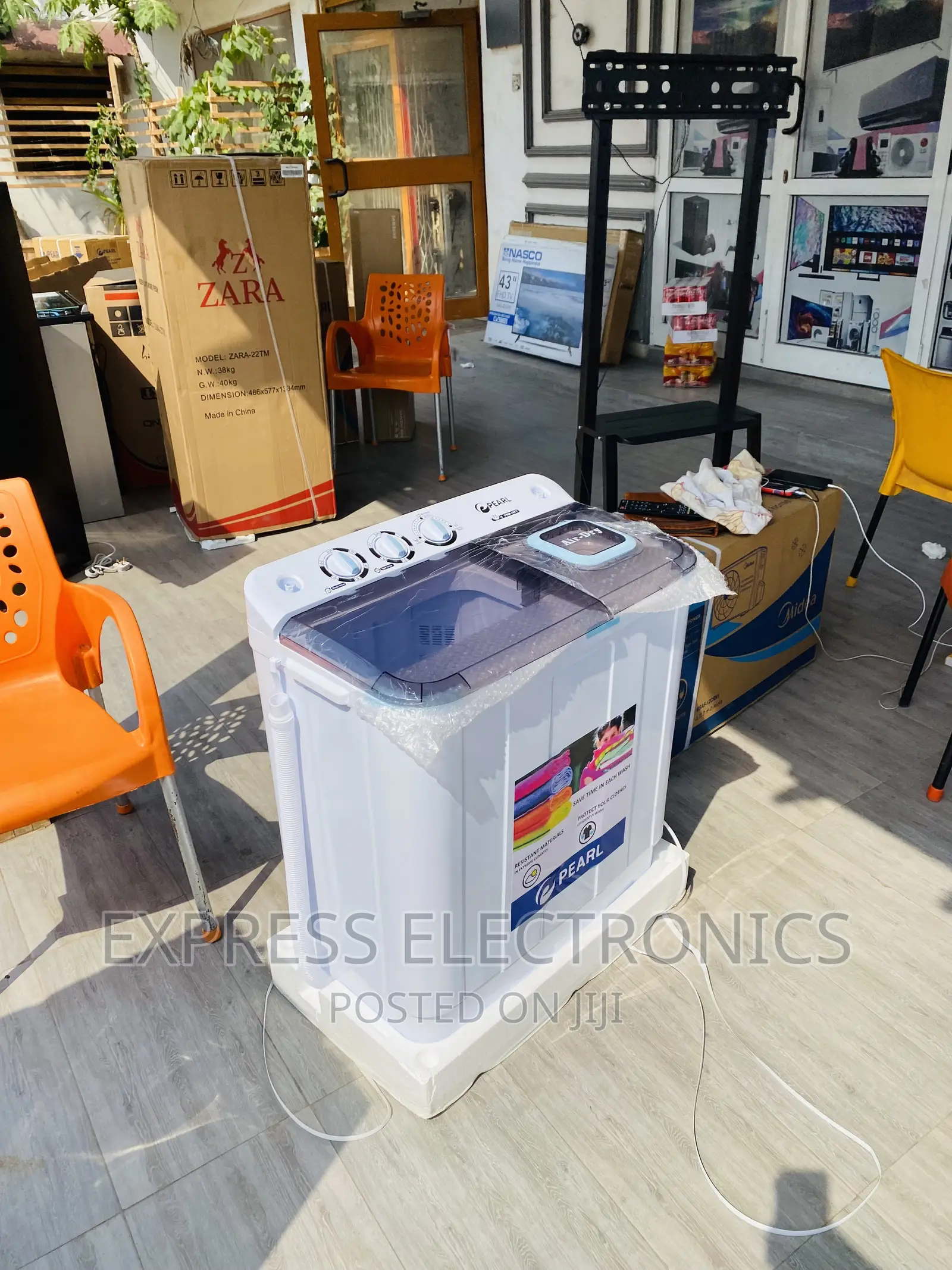 Plastic Body Washing Machine 7kg Topload Twintub