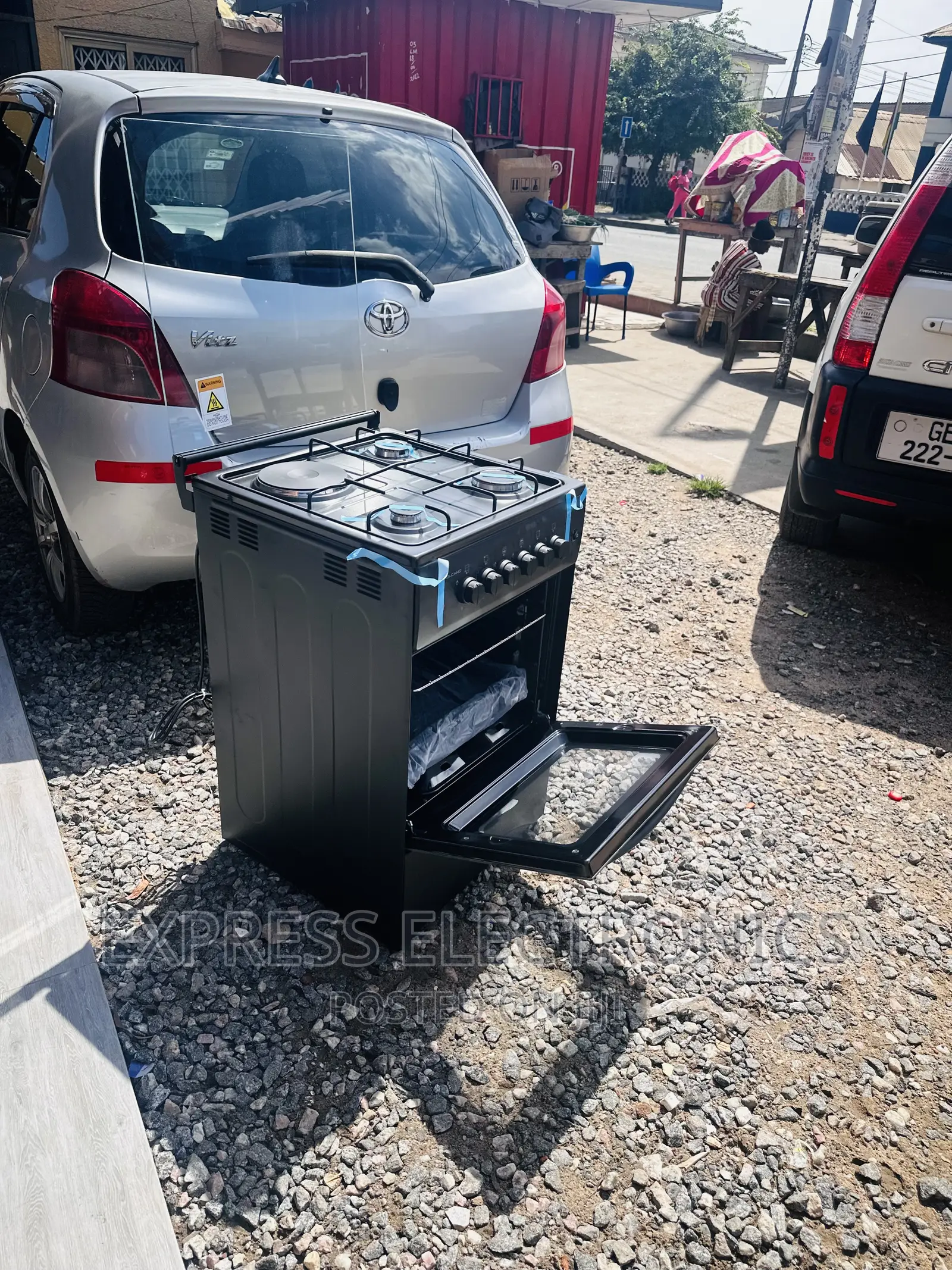 Stylist Black 50/50 3-1 Stove Oven Grill Volcano
