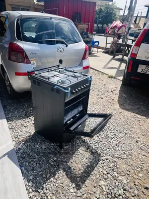 Stylist Black 50/50 3-1 Stove Oven Grill Volcano