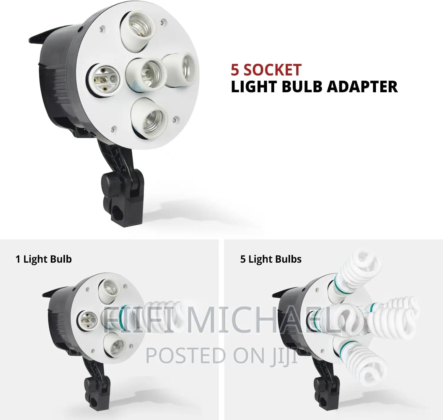 Limo Studio 5 Bulb Socket With Soft Box