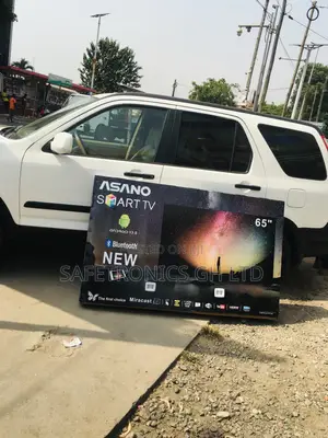 65 Inches Glossy Asano Smart LED UHD Electric Black Tv