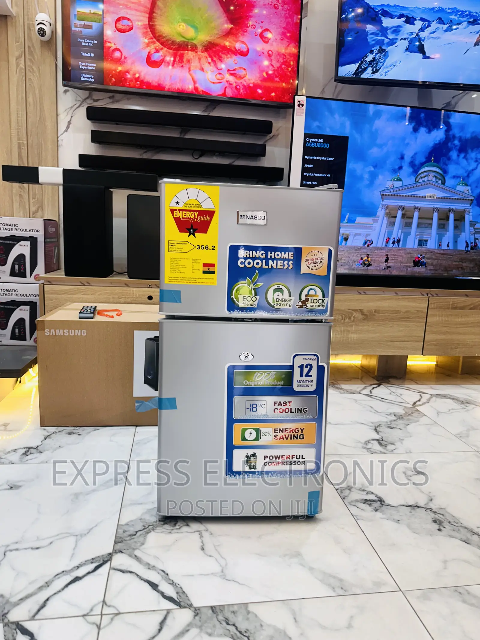 Neatly Sealed in Box Fridge Nasco Double Door