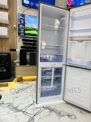 PF-330BWD Double Door Fridge Pearl Grey Color