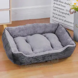 Bed for Dog Cat Pet Soft Square Kennel Animals Accessories
