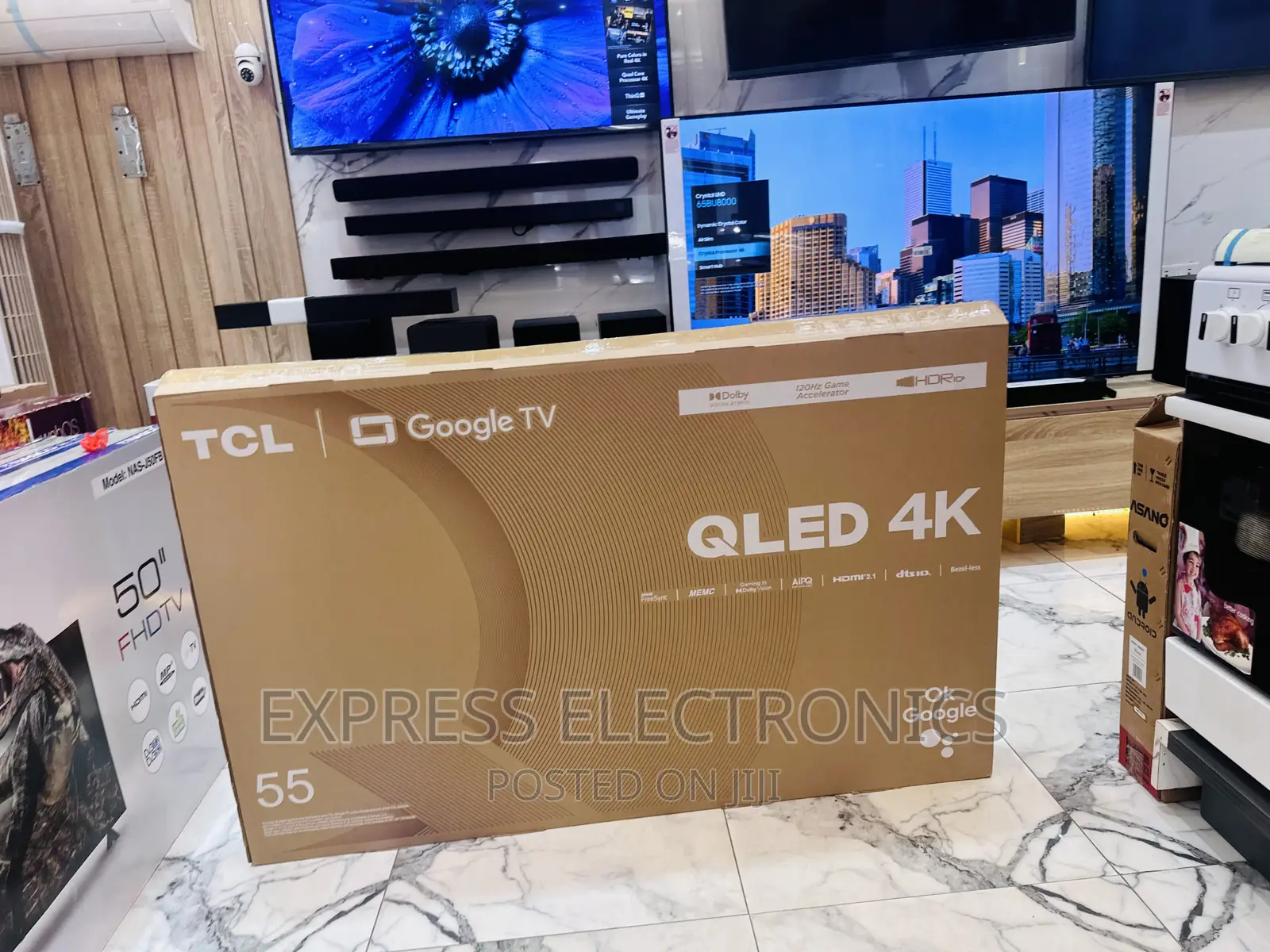 Perfect  Sleek Design UHD QLED Smart Glossy TCL