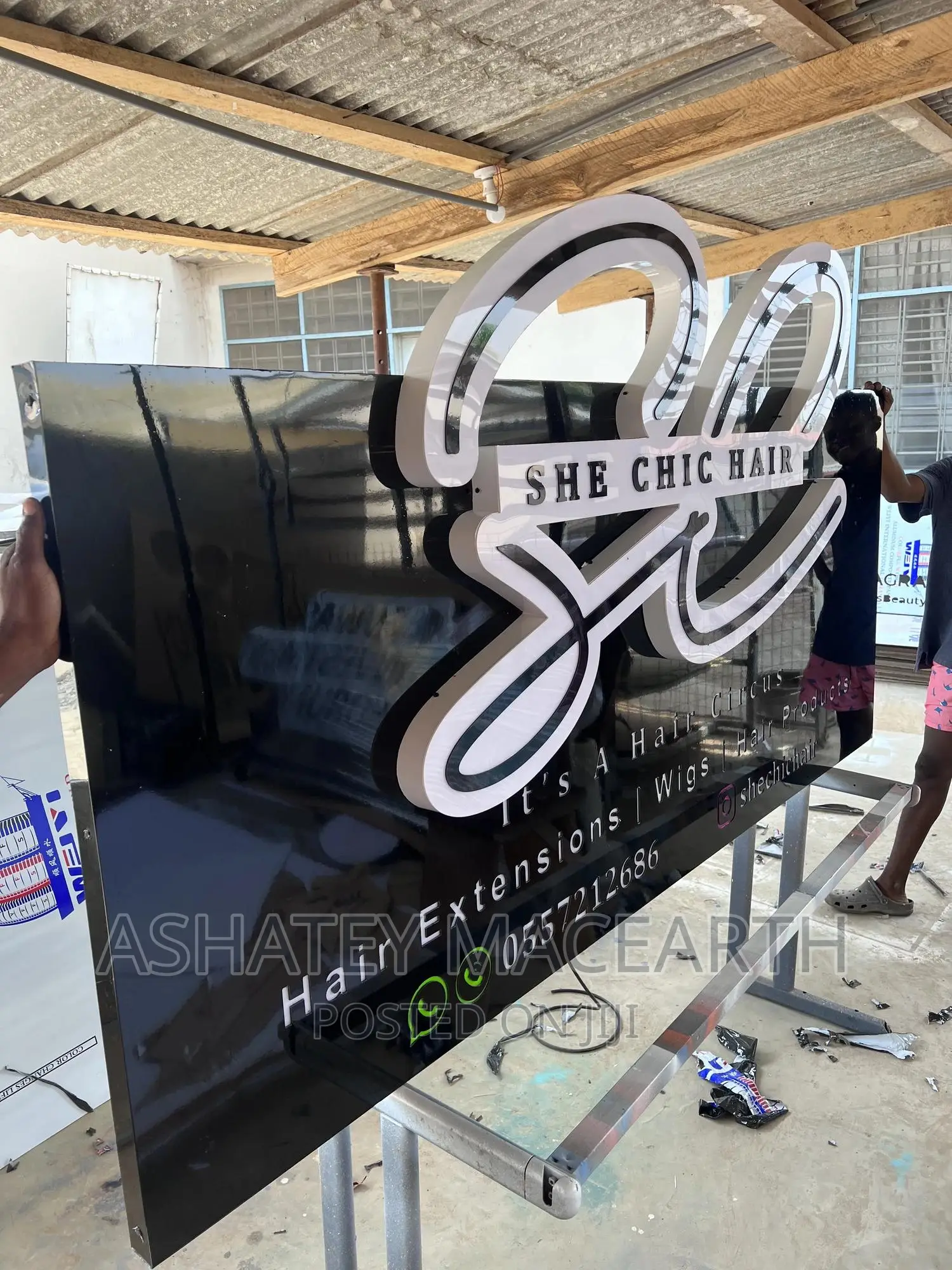 3D Signage, Graphic Design, Neon Lights, Cladding