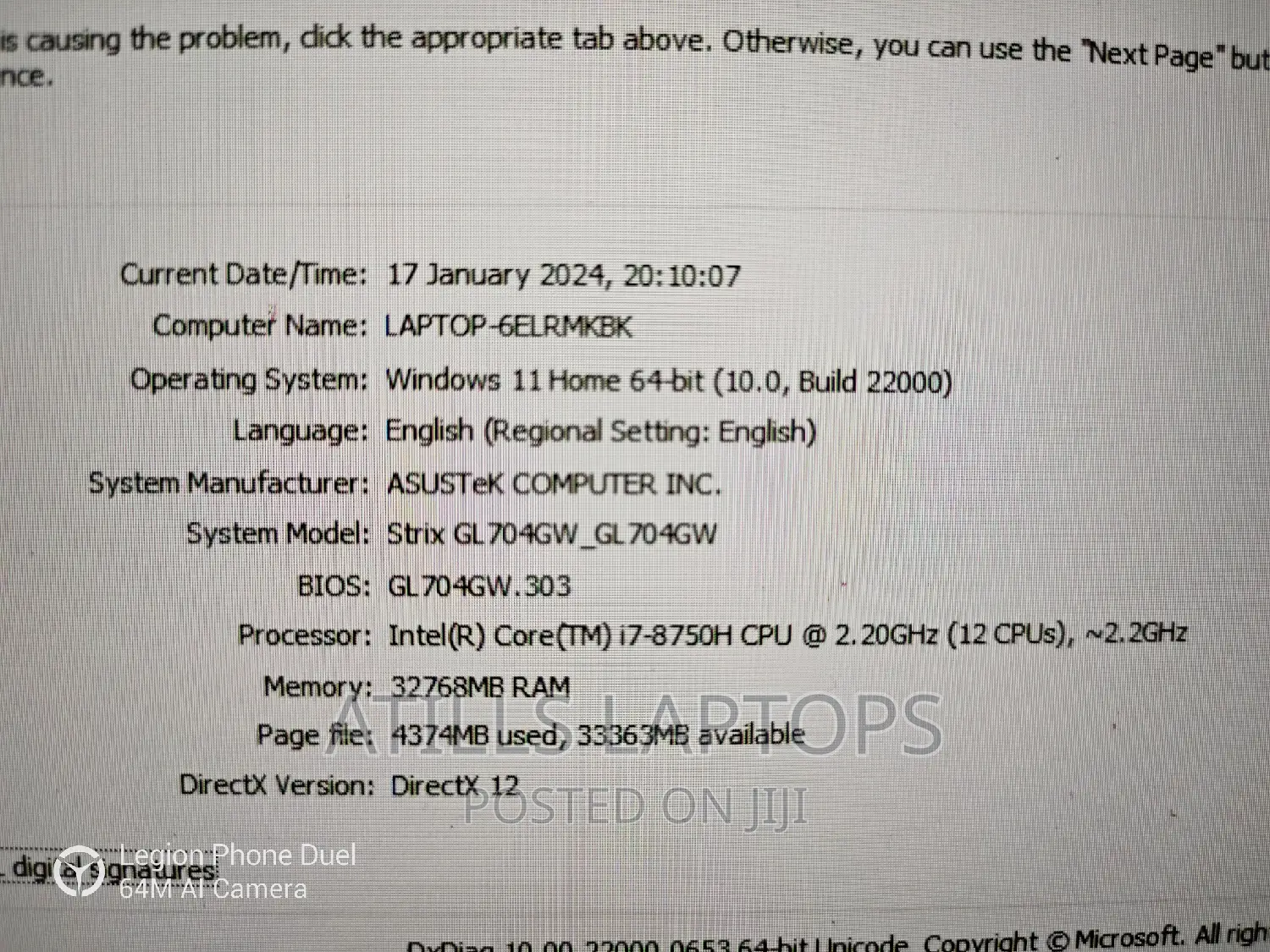 Laptop Asus ROG Strix SCAR II 32GB Intel Core i7 SSD 512GB