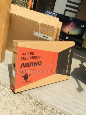 Black Asano Glossy LED 43 Inches Electric Smart UHD Tv