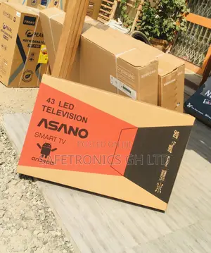 Smart 43 Inches Black Electric LED Glossy UHD Asano Tv