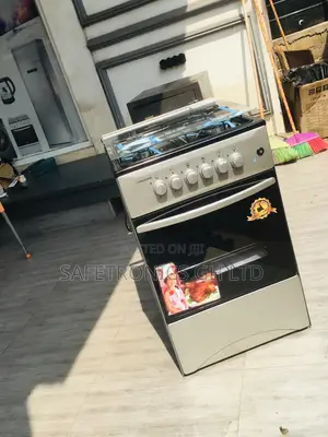 4 Gas Cooker Oven With Grill 50x50 Glass Lid Gray Volcano