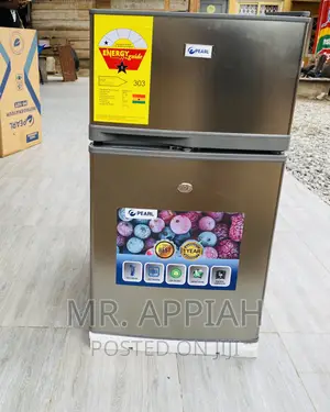 Energy Efficient Pearl PF-10T Double Door Fridge(Gray).