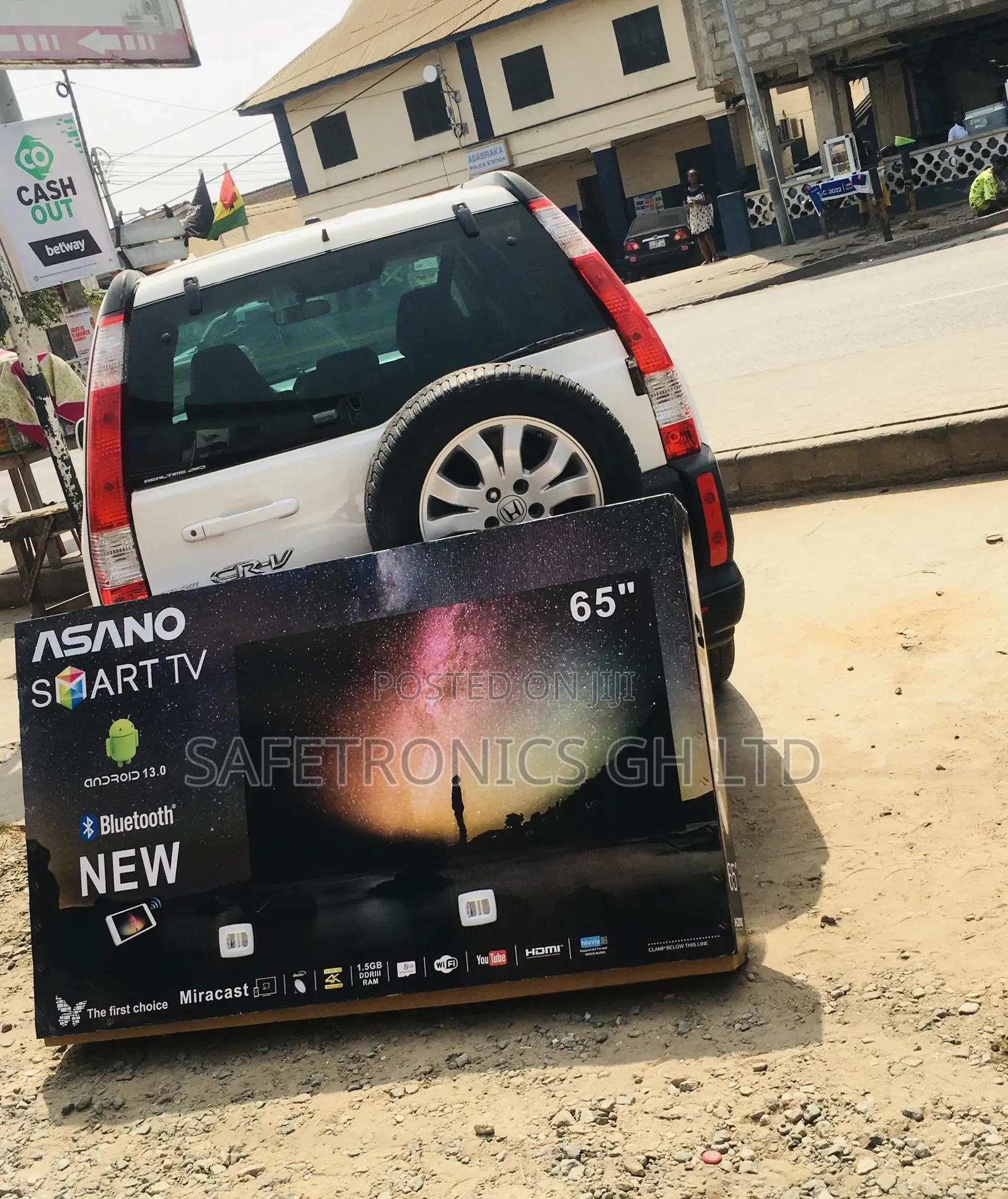 Smart UHD Glossy LED 65 Inches Electric Asano Black Tv