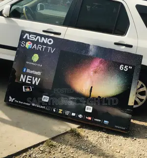 LED Smart Black Electric Asano 65 Inches UHD Glossy Tv