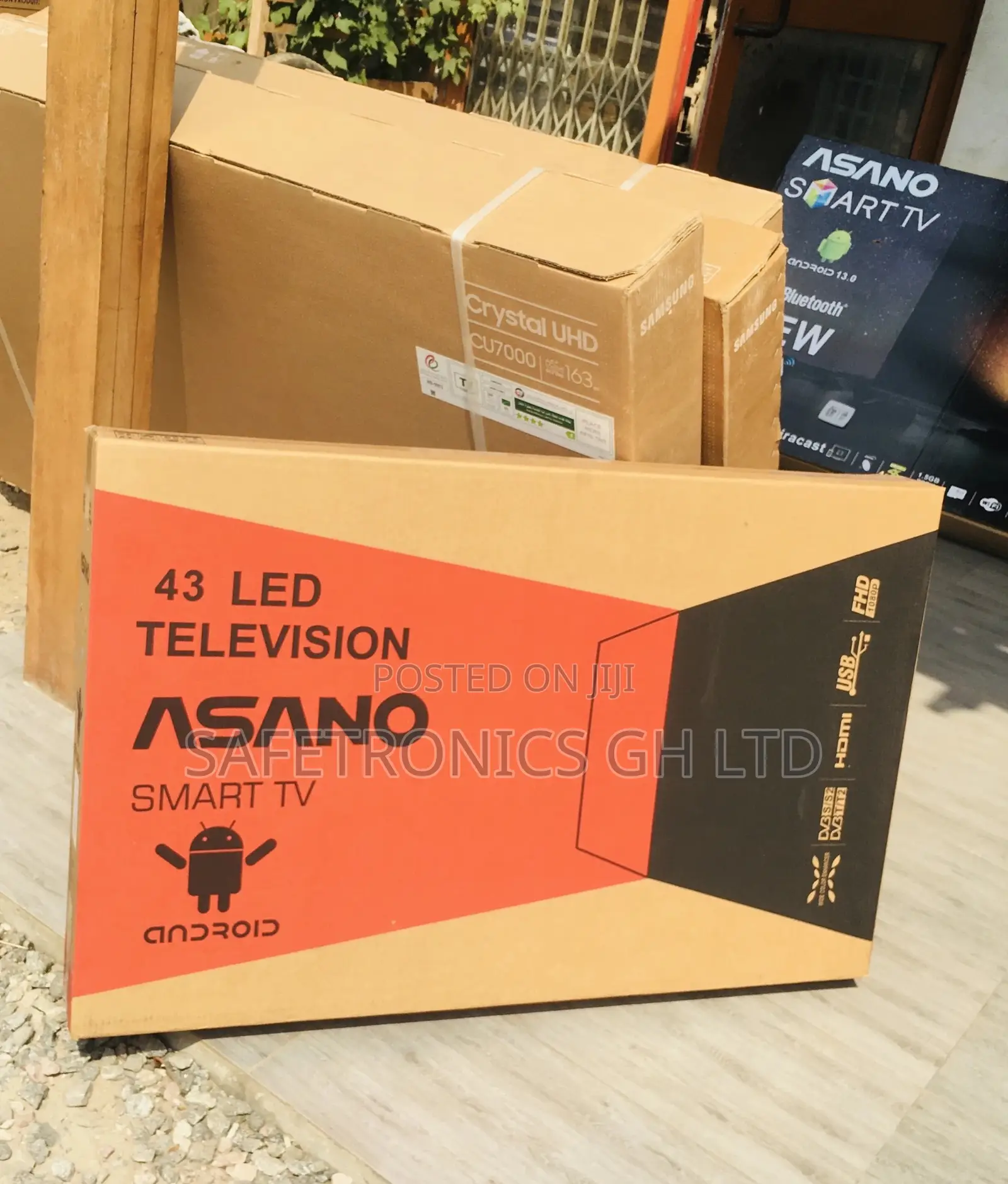 Electric Asano 43 Inches UHD Black Smart Glossy LED Tv