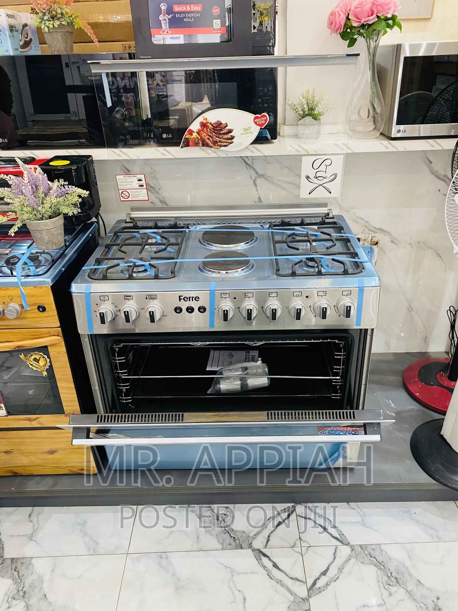 Purchase Affordable Ferre 60x90 4 + 2 Burner + Oven(Gray).
