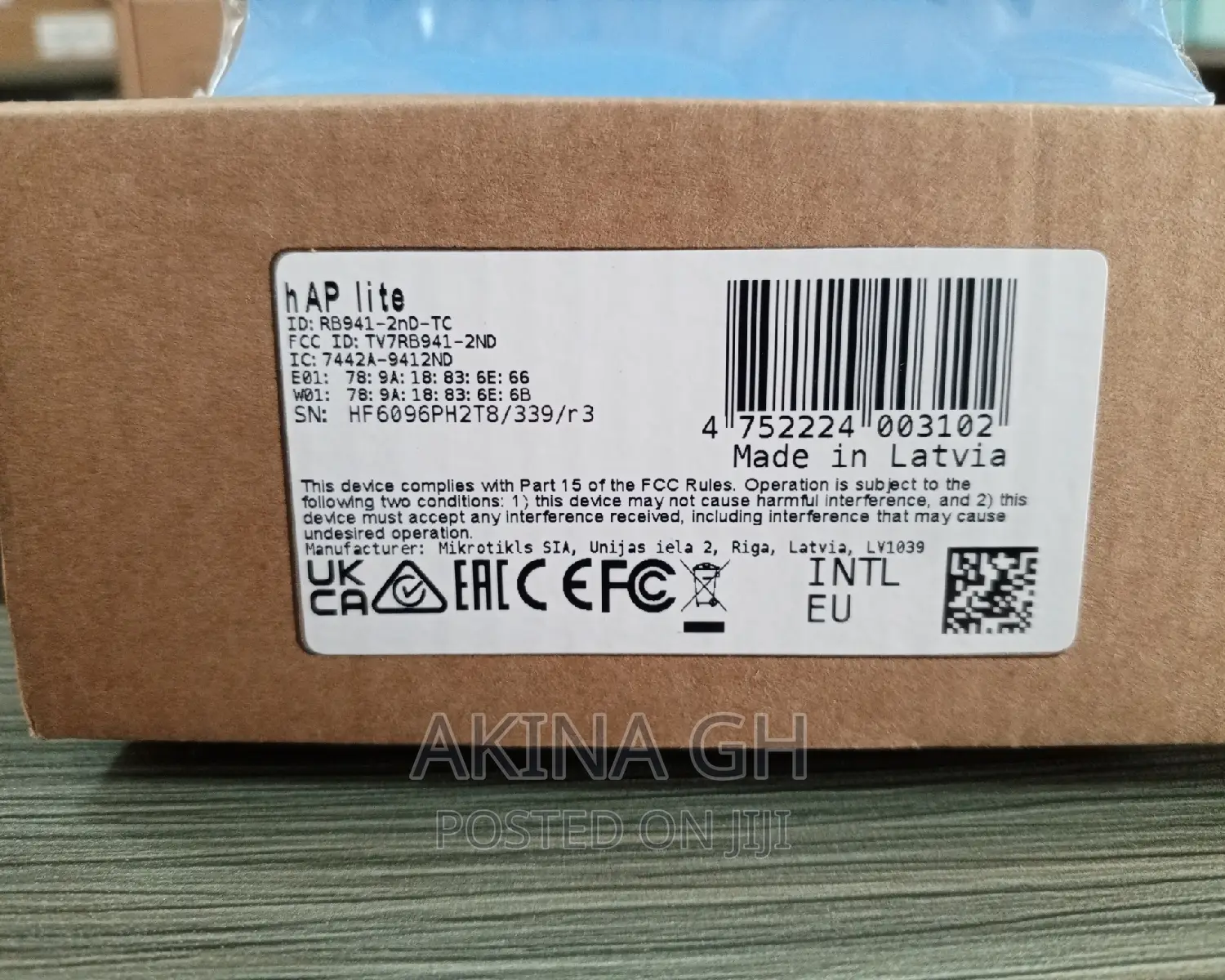 Mikrotik Hap Lite Rb941-2nd-Tc