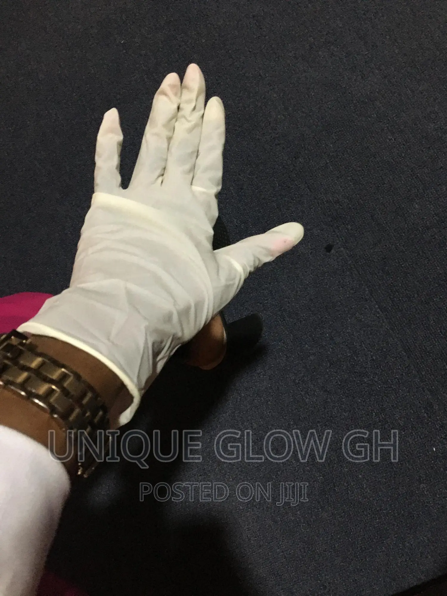 Nitrile Powder Free Gloves (Cream)