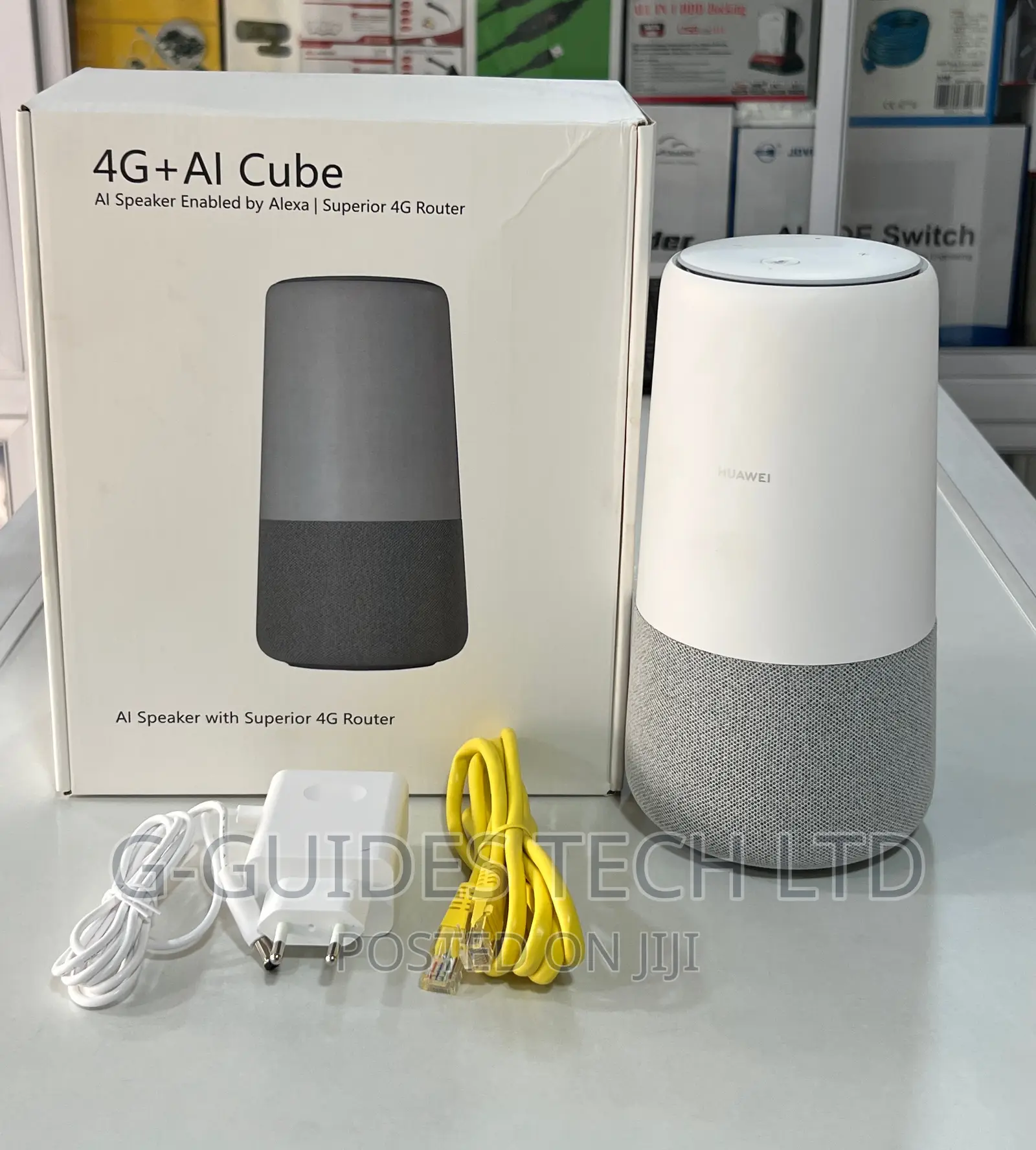 Huawei 4G Router With Ai Cube Alexa Speaker