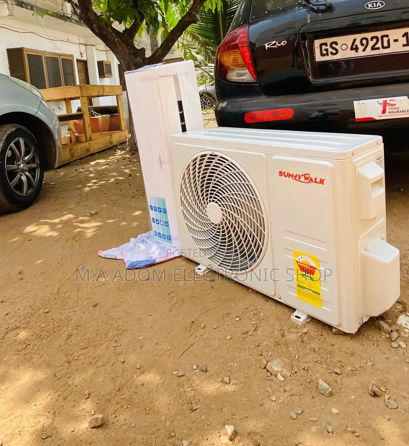 Extremely Cooling Sunnywalk 1.5hp Split Type Ac(White).