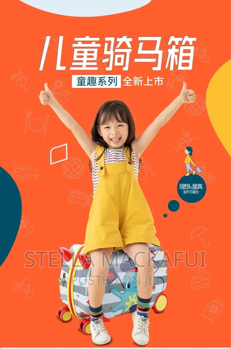 Sit and Ride on Suitcases for Children