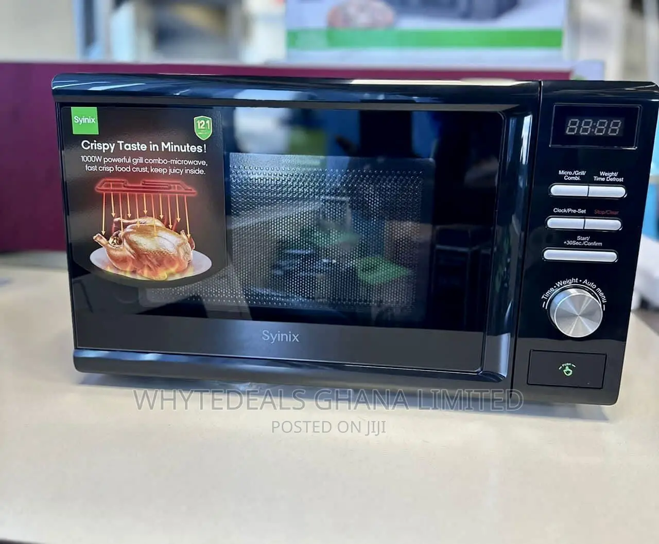 20L Syinix Microwave With Oven, Defrost Grill Functions