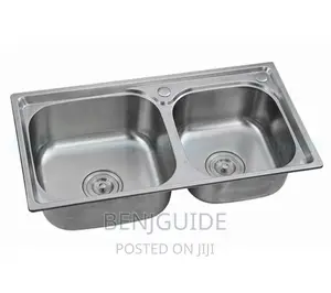 Double Bowl Cabinet Kitchen Stainless Steel/ Armless