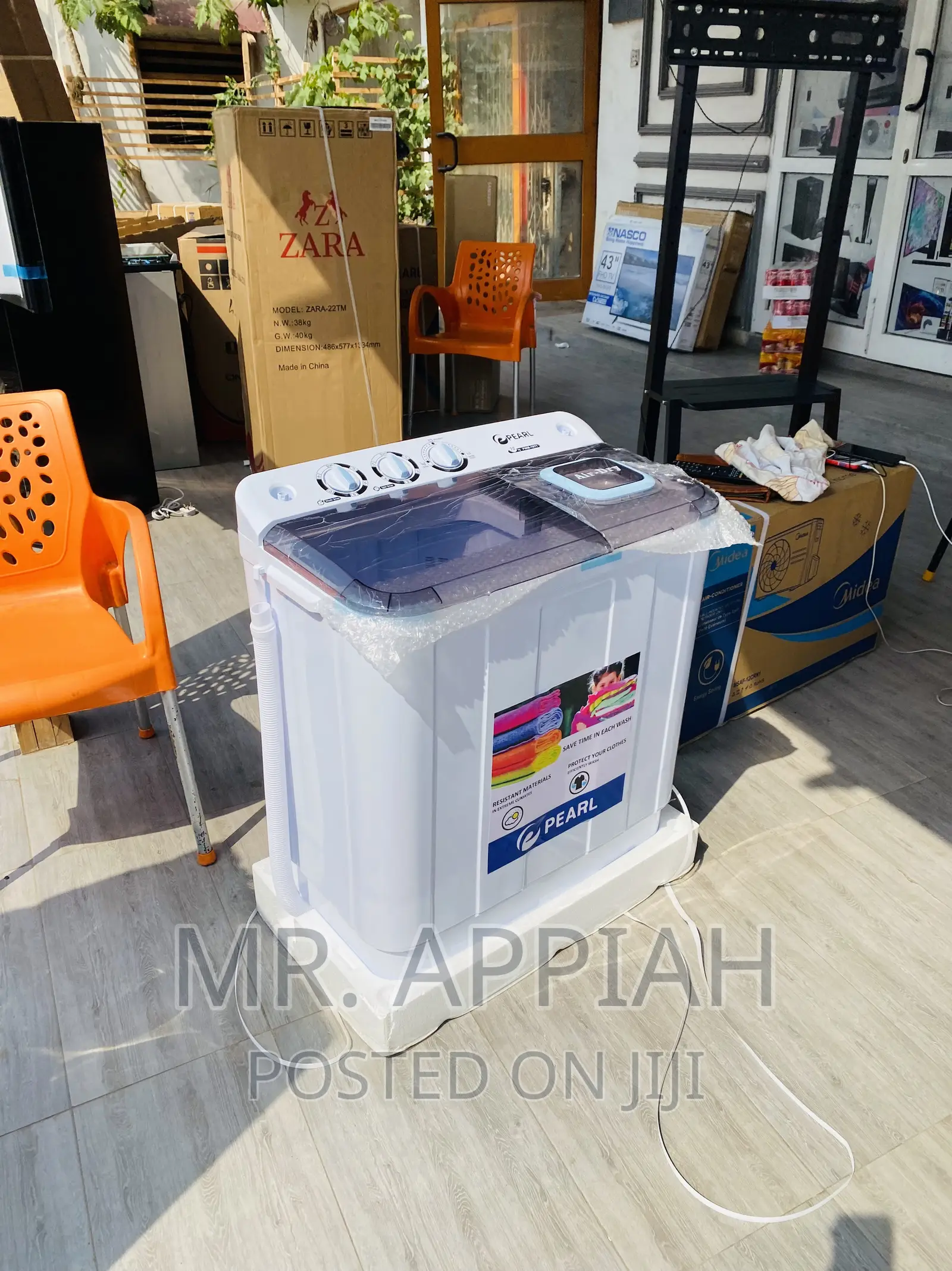 Original Pearl 7kg Twin Tap Washing Machine Semi-Automatic.