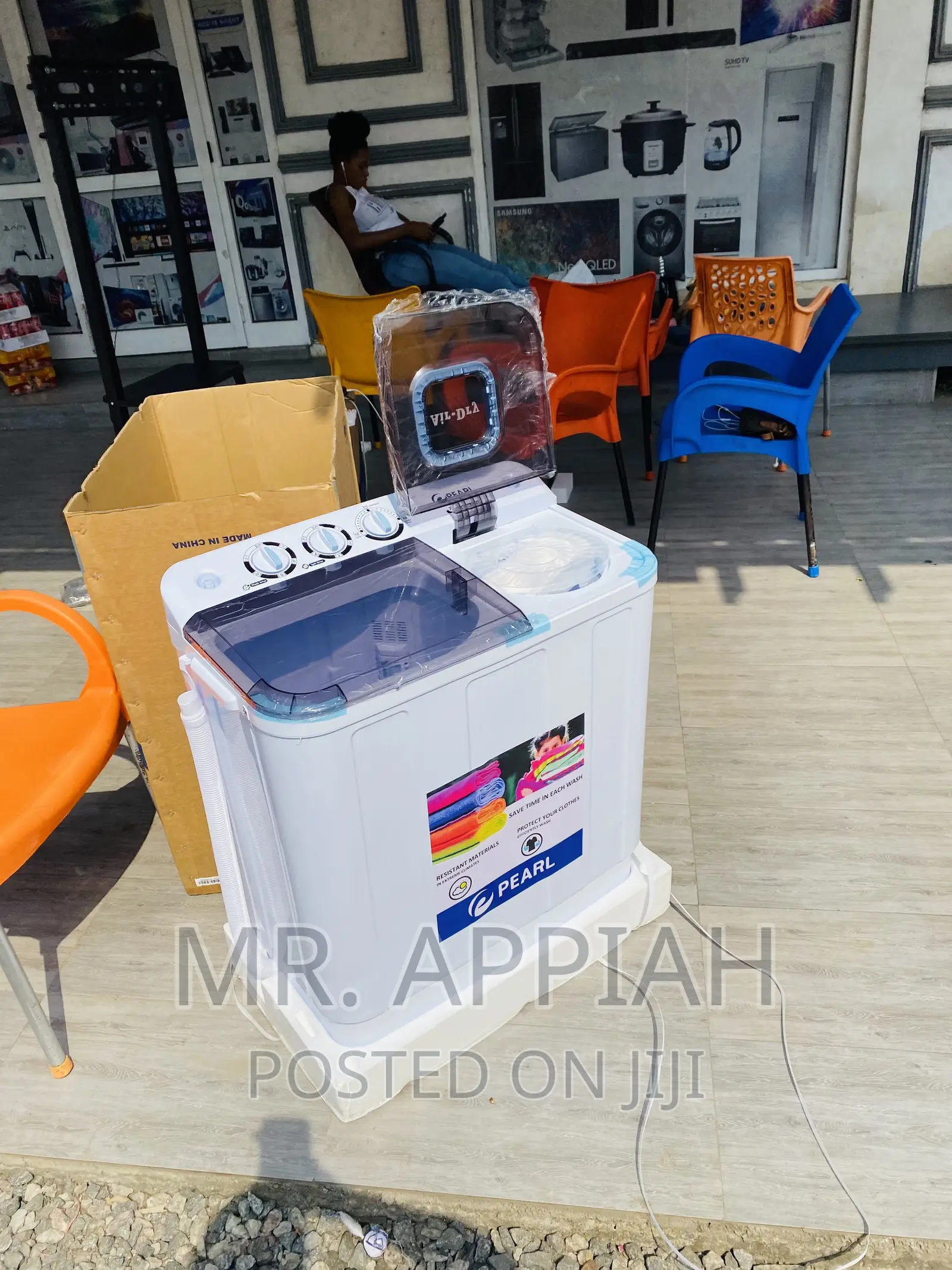 Fabulous Pearl 7kg Twin Tap Washing Machine Semi-Automatic.