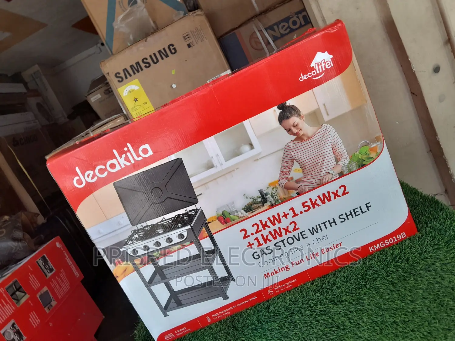 Decakila Durable 5burner Stove With Stand
