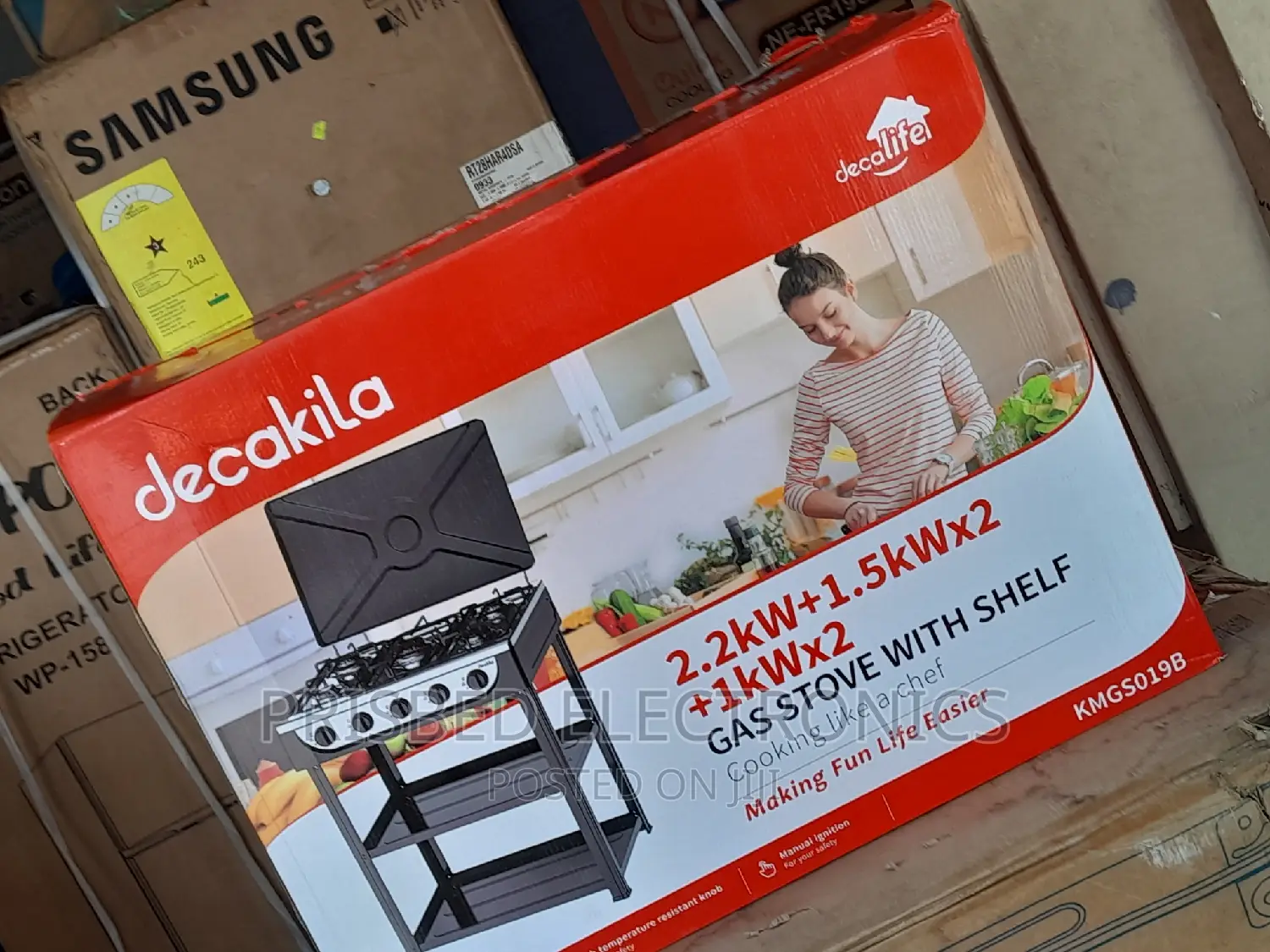 Decakila Durable 5burner Stove With Stand